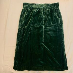J Crew Velvet Skirt